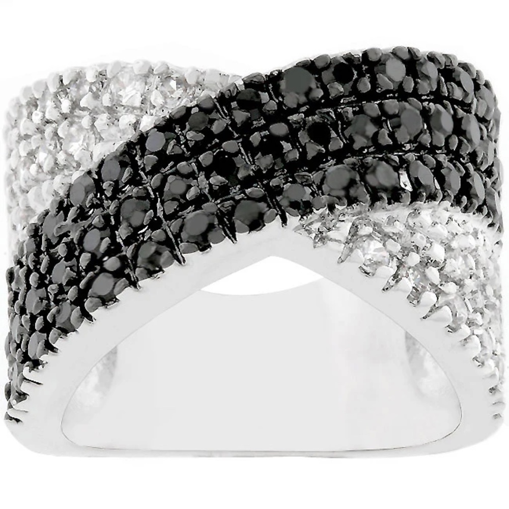 Cross Pattern Cocktail Ring - Picture 3 of 3